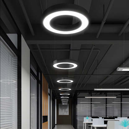 Ring Hanging LED Pendant for Gym Office