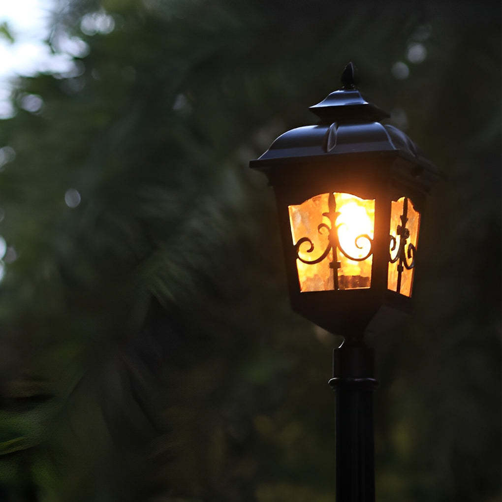Retro Minimalist LED Waterproof European Style Garden Lamp Post Lights-Lighom