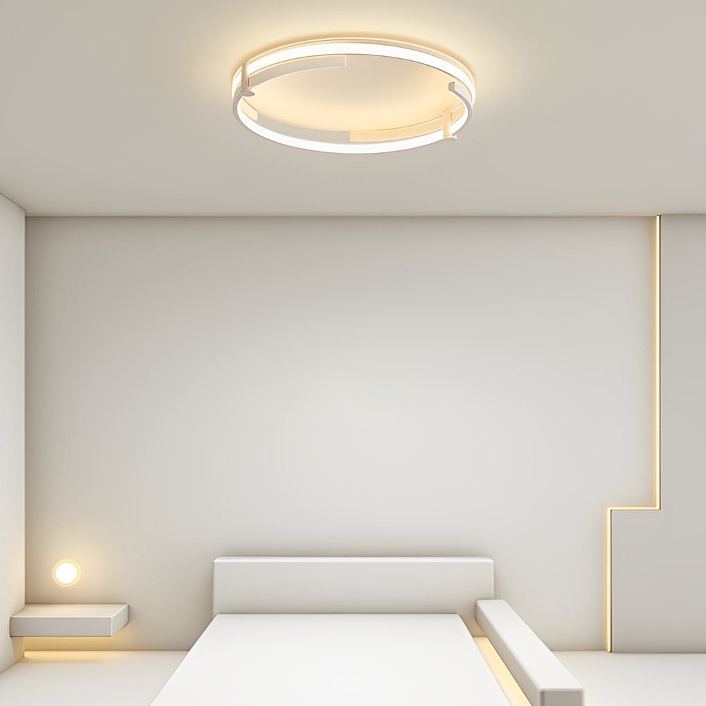 Round LED Dimmable Modern Ceiling Light with Remote