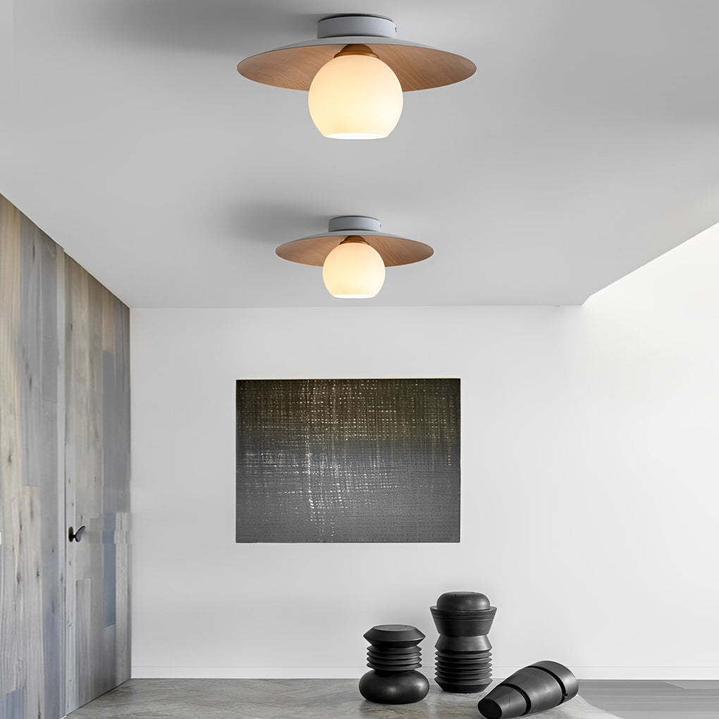 Minimalist Bowl LED Nordic Flush Mount Light