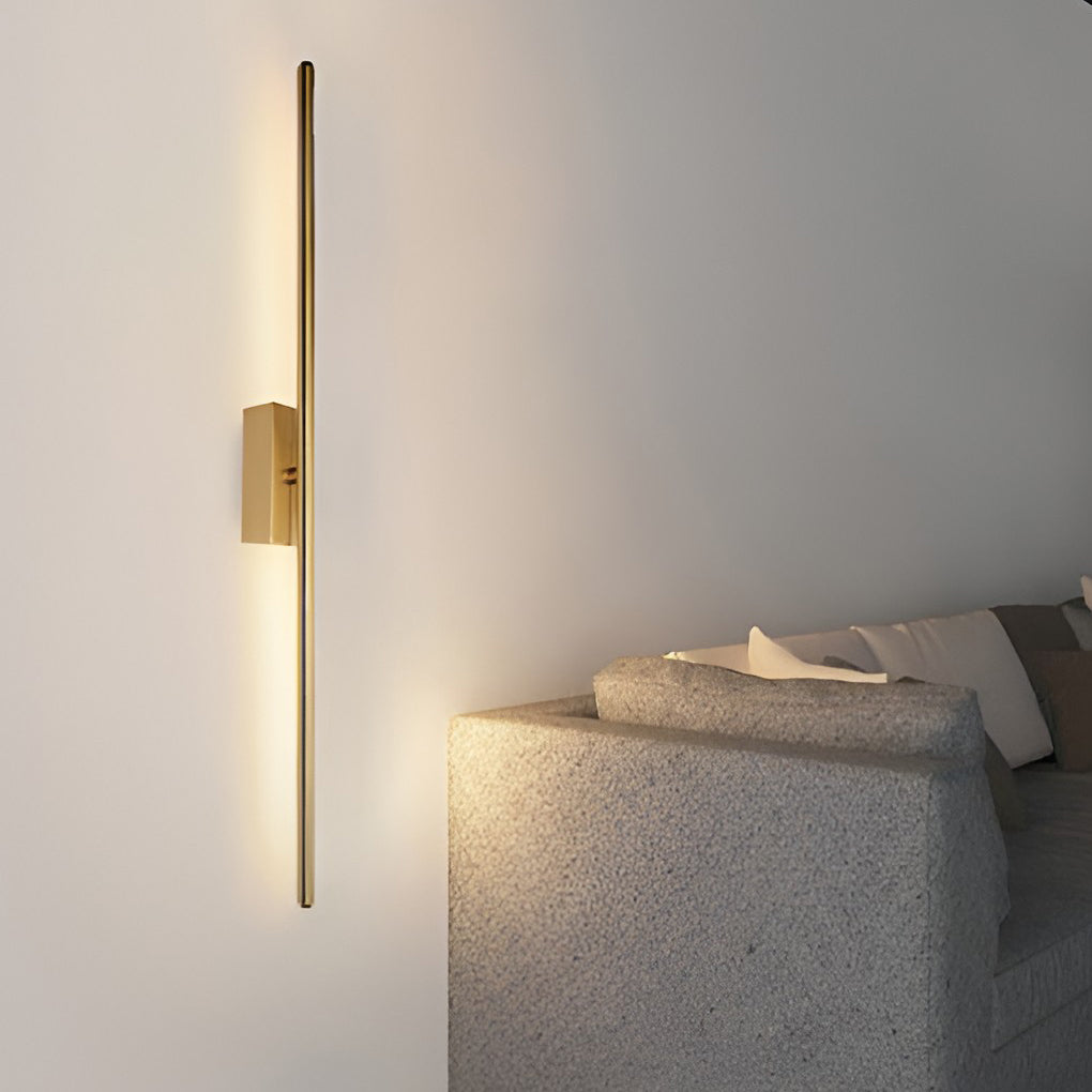 Electroplated Metal Strip LED Modern Wall Sconce Lighting Wall Lamp-Lighom