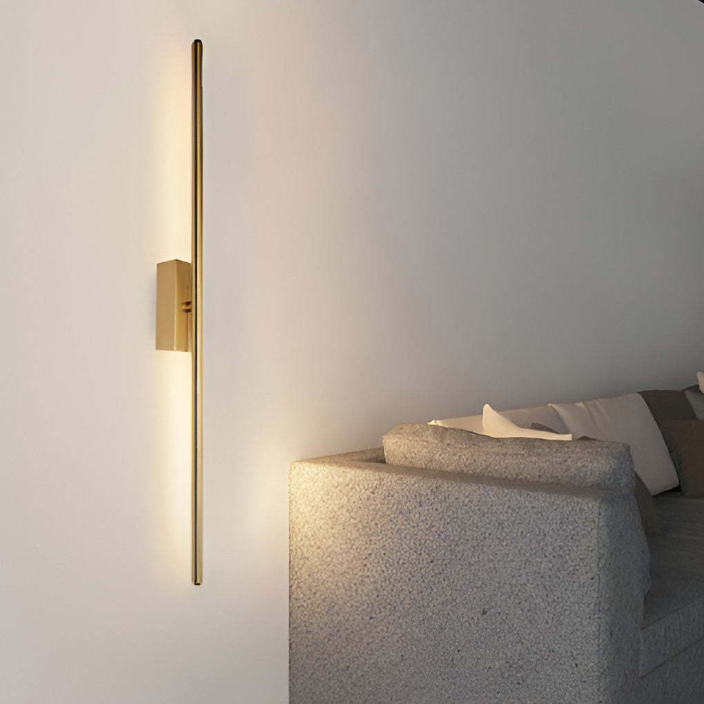 Metal Strip LED Modern Wall Sconce — Black