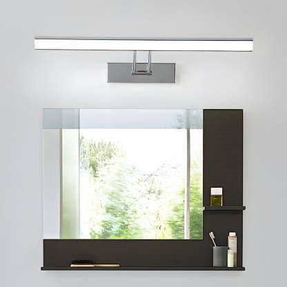 240�� Adjustable Linear LED Vanity Light with Modern Minimalist Design-Lighom