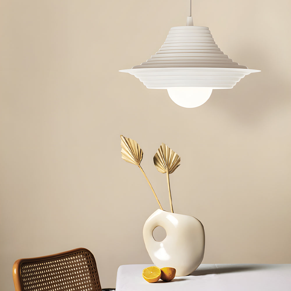Striped Iron Hat Dimmable Nordic Pendant Light