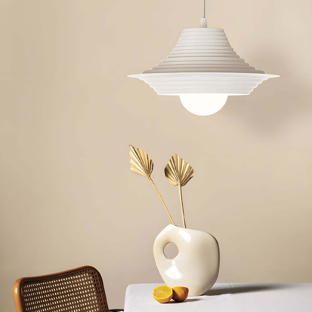 Striped Iron Hat Dimmable Nordic Pendant Light