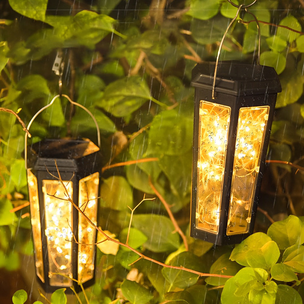 2Pcs Hexagonal Waterproof LED Motion Sensor Outdoor Solar Lawn Lights-Lighom
