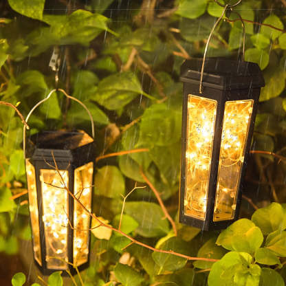 2Pcs Hexagonal Waterproof LED Motion Sensor Outdoor Solar Lawn Lights-Lighom