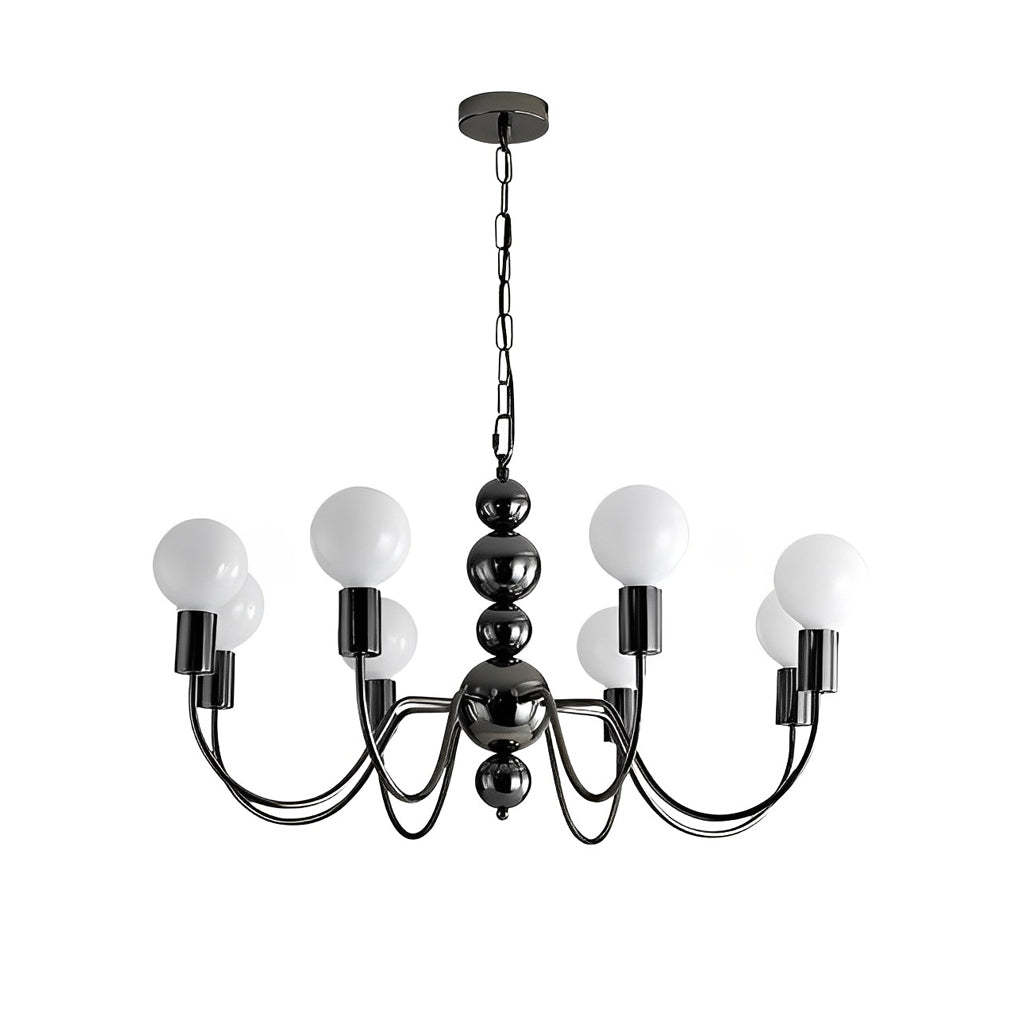Iron Glass Ball Minimalist French Chandelier