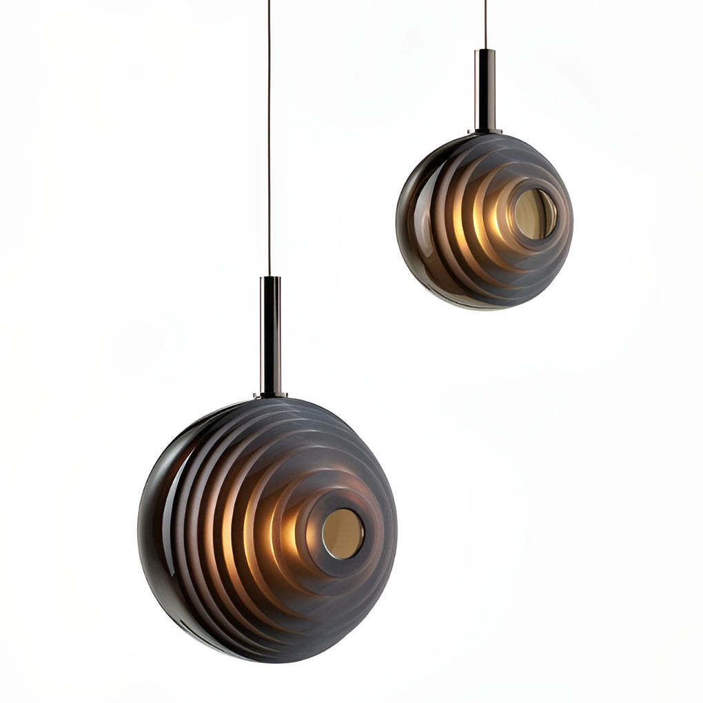 Glass Round Modern Kitchen Island Pendant