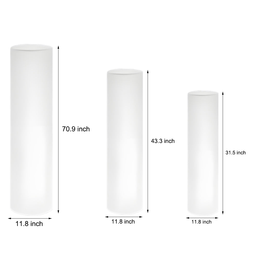 Cylinder PE LED Outdoor Floor Lamp with Remote, Color Changing RGB-Lighom