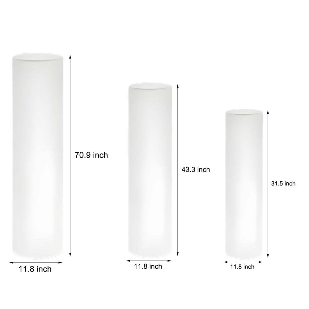 Cylinder PE LED Outdoor Floor Lamp with Remote, Color Changing RGB-Lighom