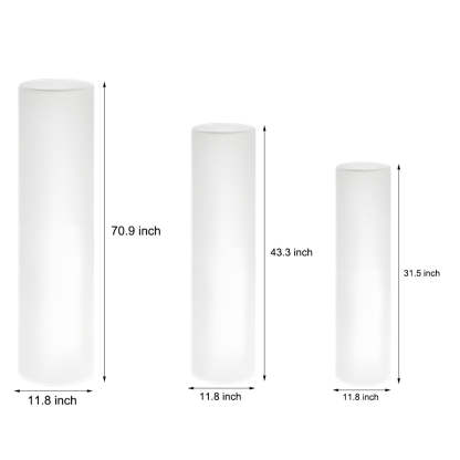 Cylinder PE LED Outdoor Floor Lamp with Remote, Color Changing RGB-Lighom