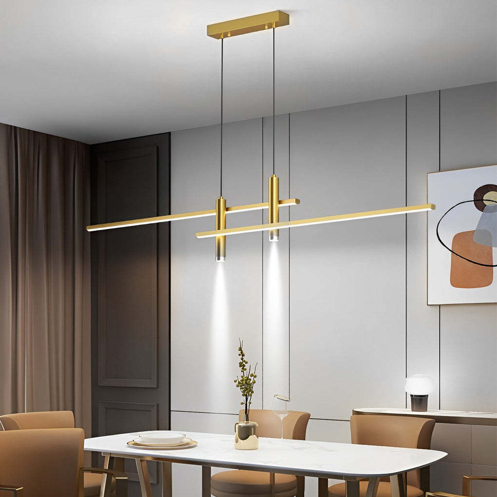 Minimalist Line Dimmable LED Modern Chandelier