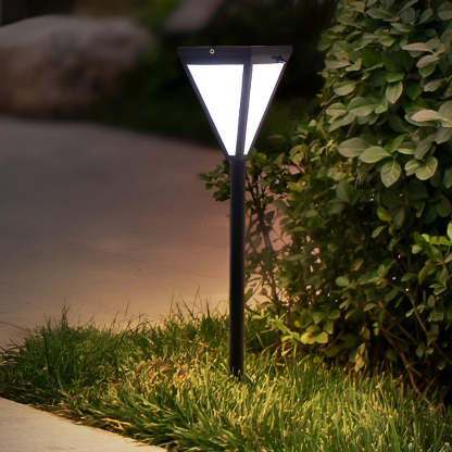 Outdoor Waterproof 2.6w LED Modern Solar Pathway Lights Post Lights-Lighom