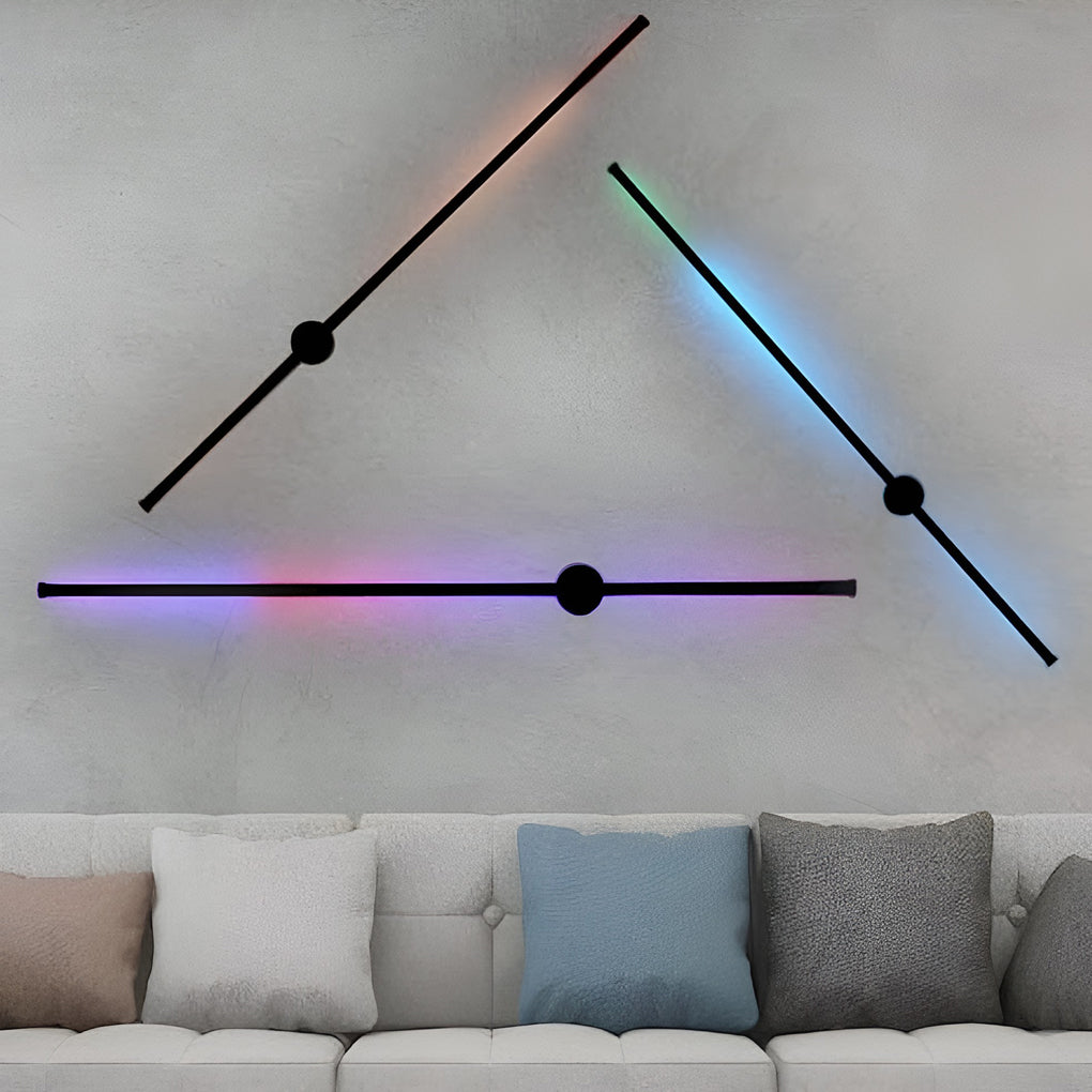 Remote Control RGB Long Strip LED Wall Lamp Sconces Wall Lights-Lighom
