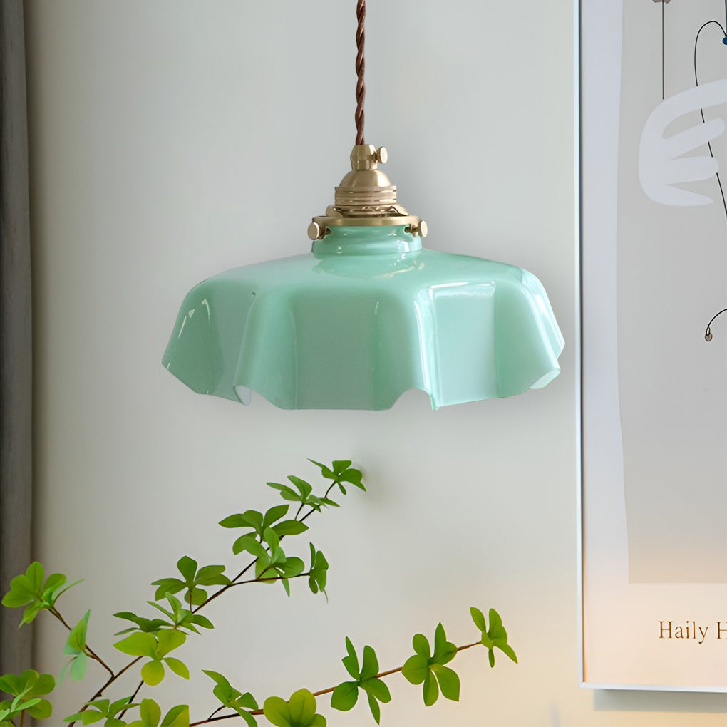 Lighom round island glass pendant lighting for dining room — Green