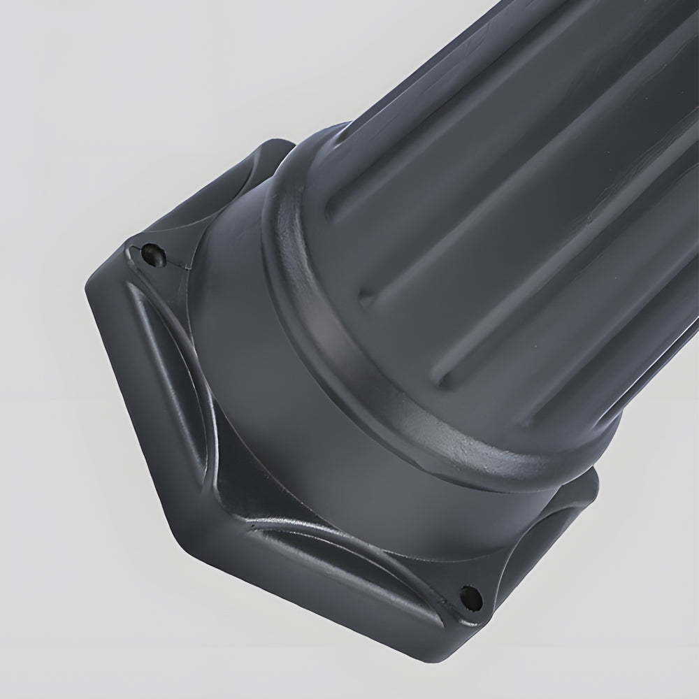 3-Light Black Finish Traditional Outdoor Street Lights with Post Top-Lighom