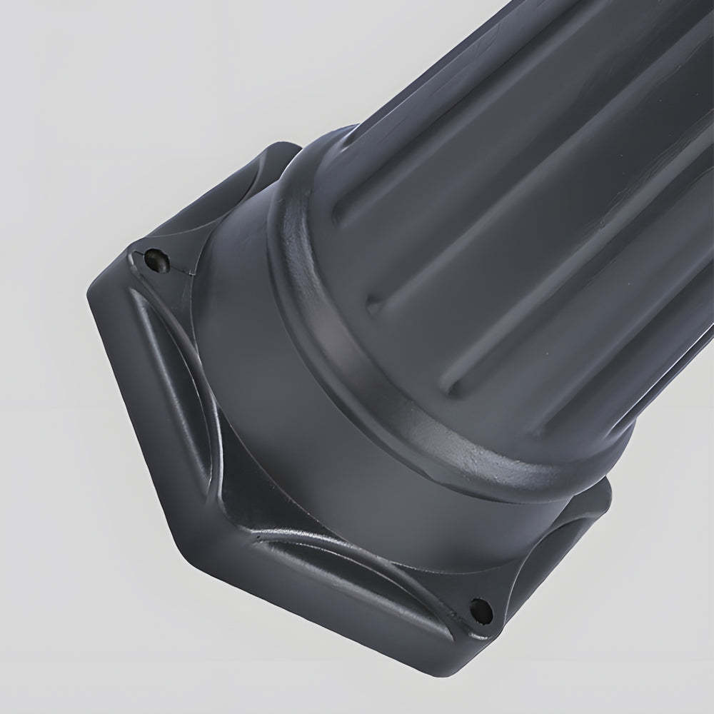 3-Light Black Finish Traditional Outdoor Street Lights with Post Top-Lighom