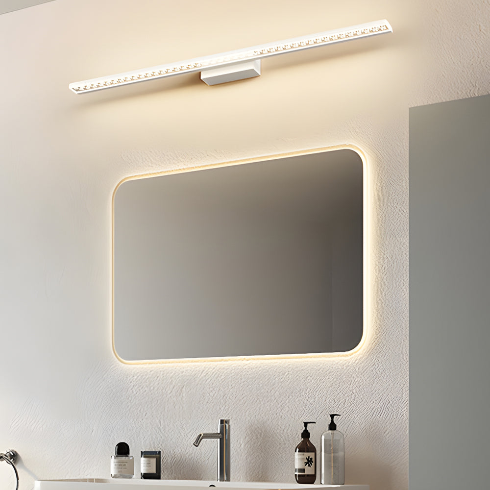 LED Bathroom Vanity Lights with Geometric Acrylic Shade and 3-Step Dimming-Lighom