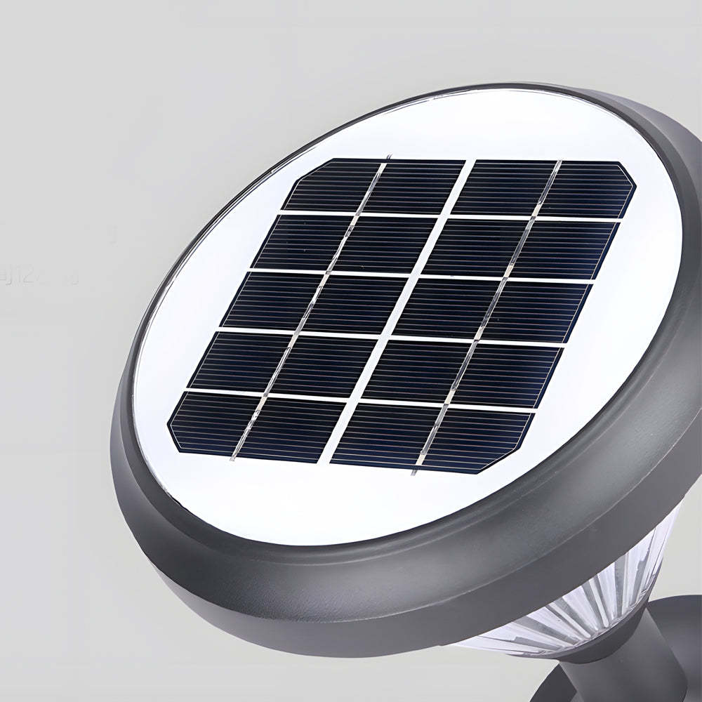 27.6-Inch H Black LED Solar Pathway Landscape Lights-Lighom