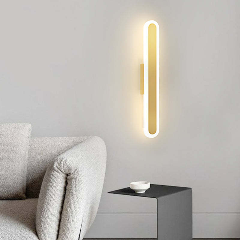Long Strip Minimalist LED 3 Step Dimming Modern Indoor Wall Lights Fixture-Lighom