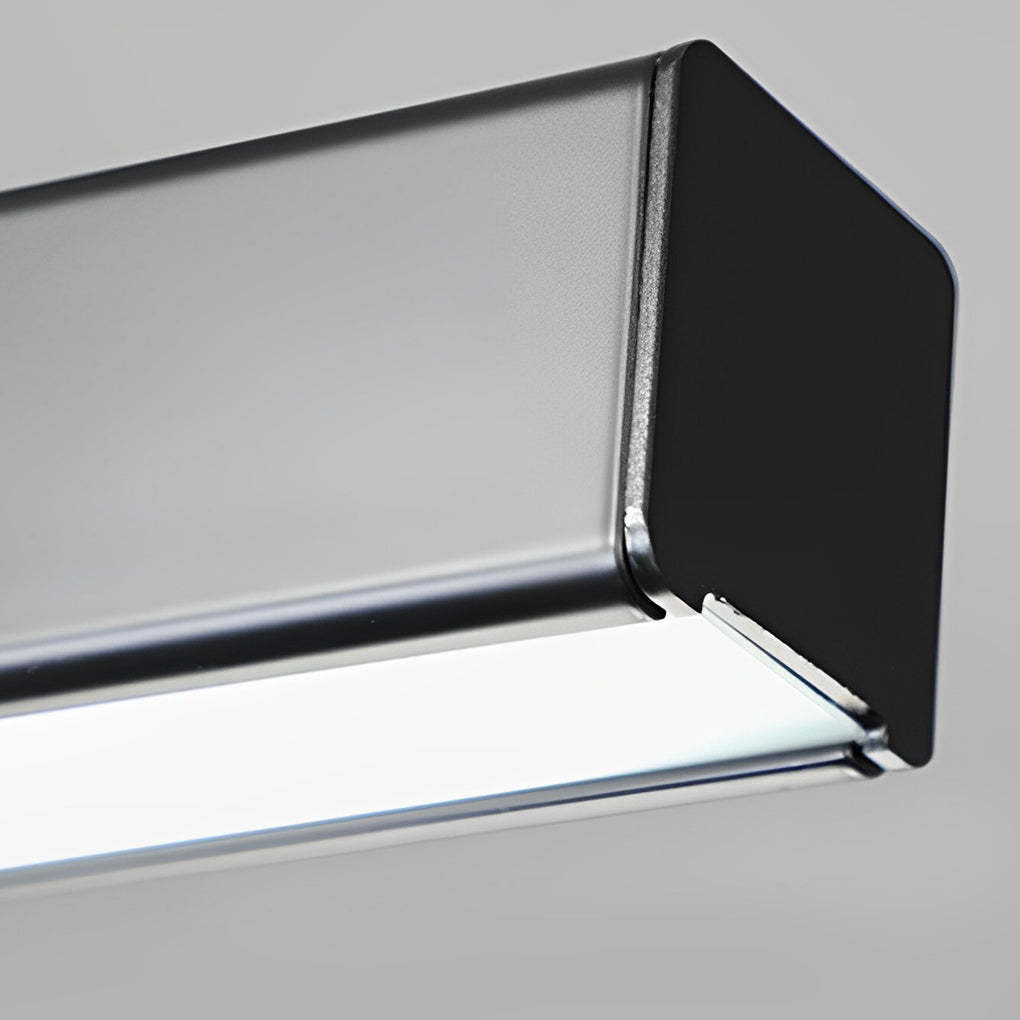 30" Rectangular Modern Black Vintage Pendant