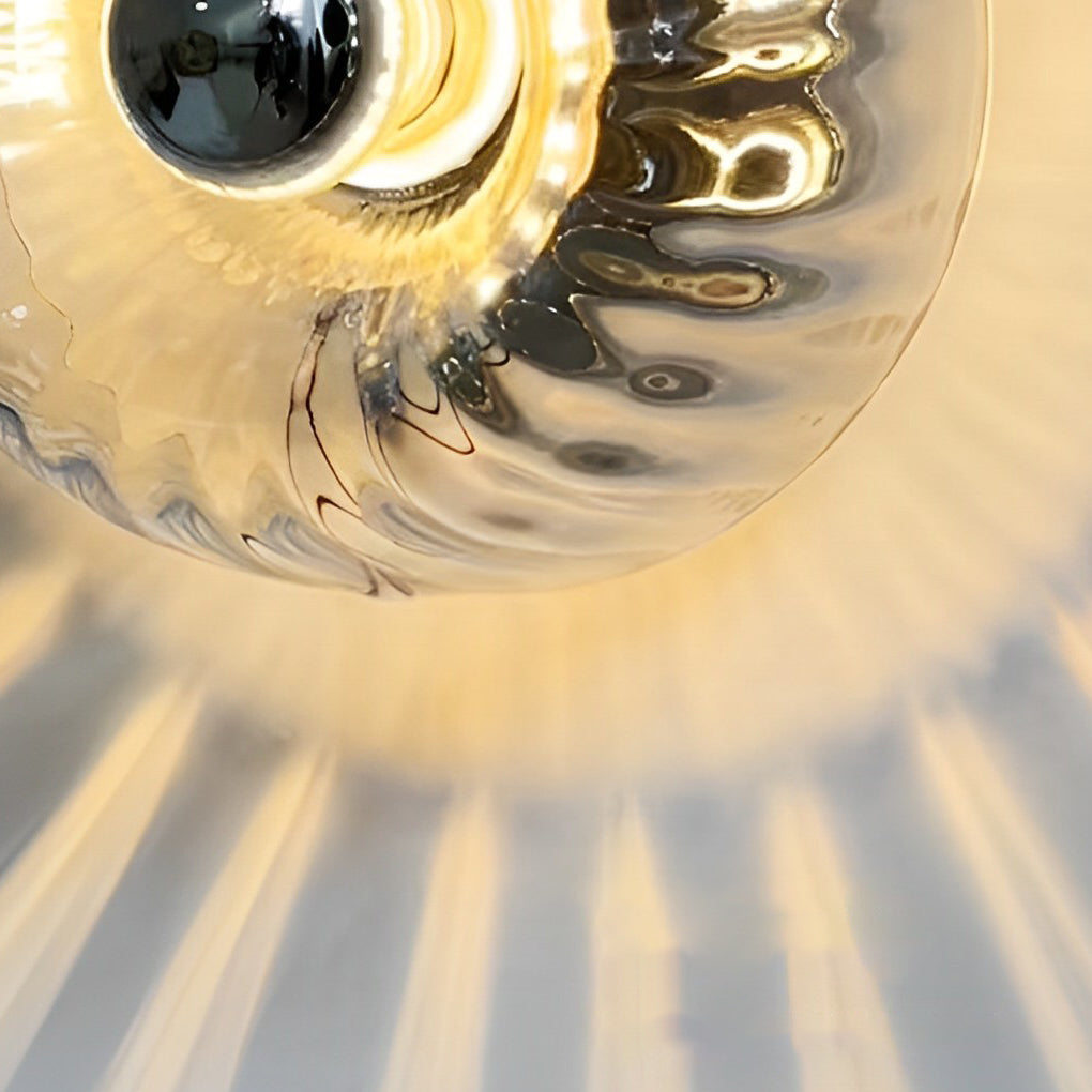 Round Art Creative Jellyfishs Glass Shade Simple Modern Wall Lights Fixture-Lighom