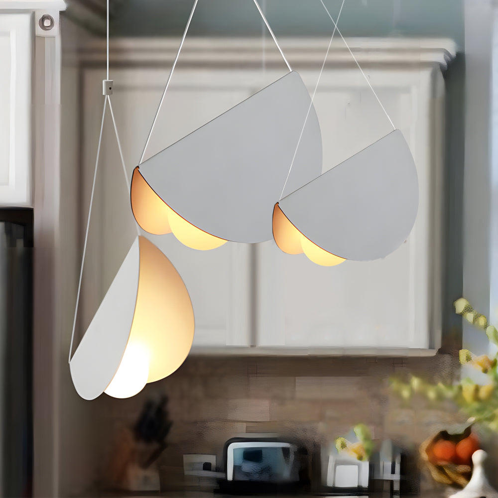 Minimalist Line White Glider Pendant Light