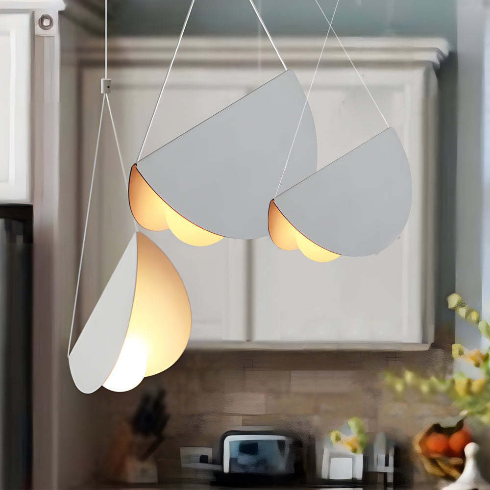 Minimalist Line White Glider Pendant Light