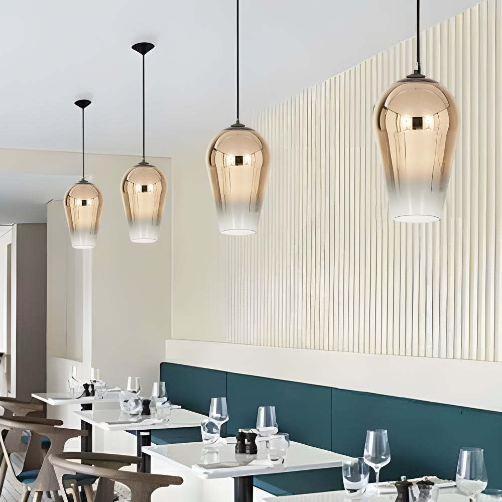 Art Glass Gradient Shade Nordic Post-Modern Pendant Light