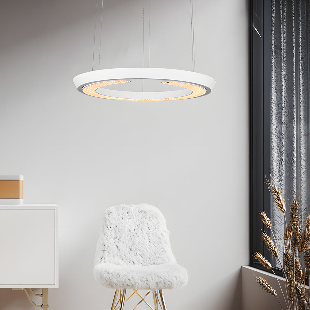 Modern LED Ring Acrylic Shade Pendant Light