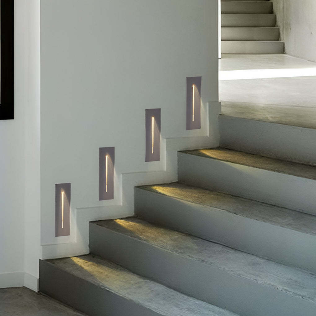 Industrial Rectangle 3W LED IP65 Waterproof Embedded Stair Wall Lights-Lighom