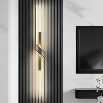 Irregular Symmetrical L Shape Creative LED Minimalist Wall Lamp Sconces Lighting-Lighom