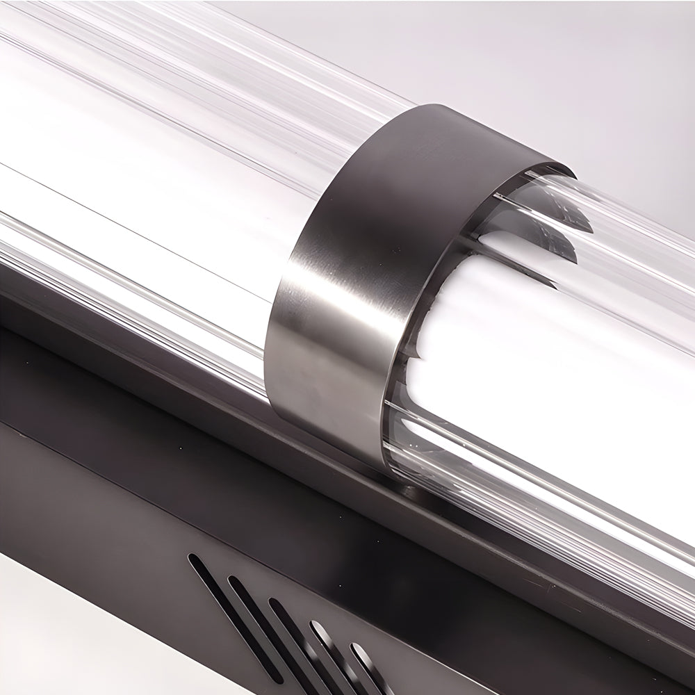 Modern Long Acrylic Tube LED Metallic Indoor Sconce Wall Lamp, 27.55''/35.43-Lighom