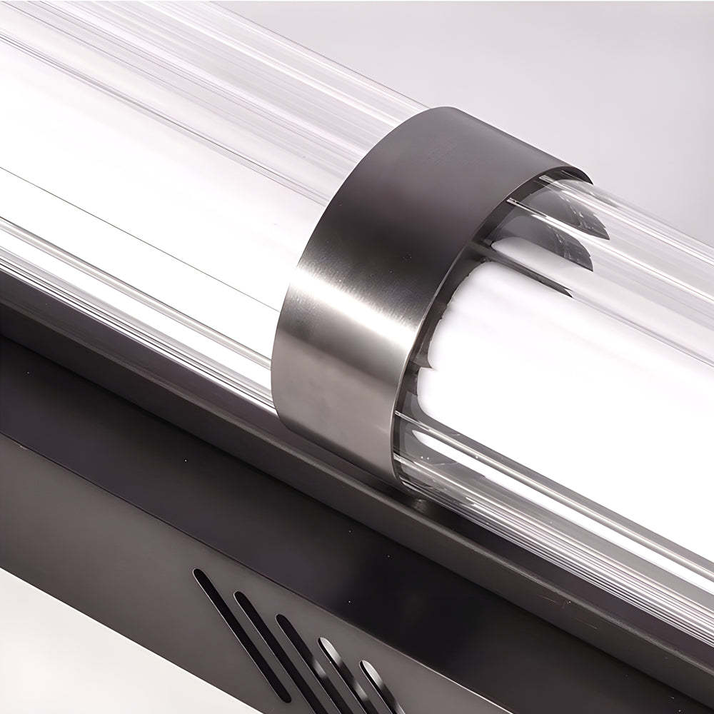 Modern Long Acrylic Tube LED Metallic Indoor Sconce Wall Lamp, 27.55''/35.43-Lighom