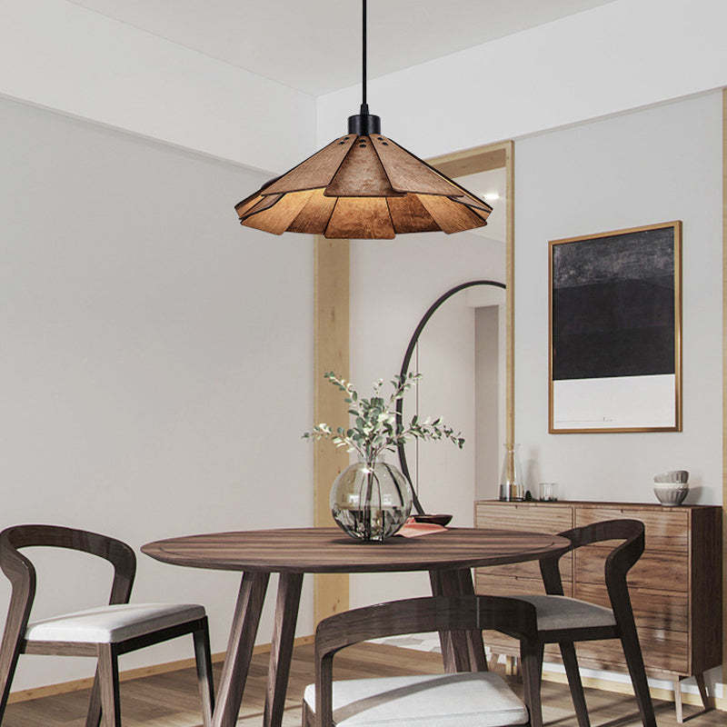 Wood Japanese Wabi-Sabi Retro Nordic Dining Chandelier