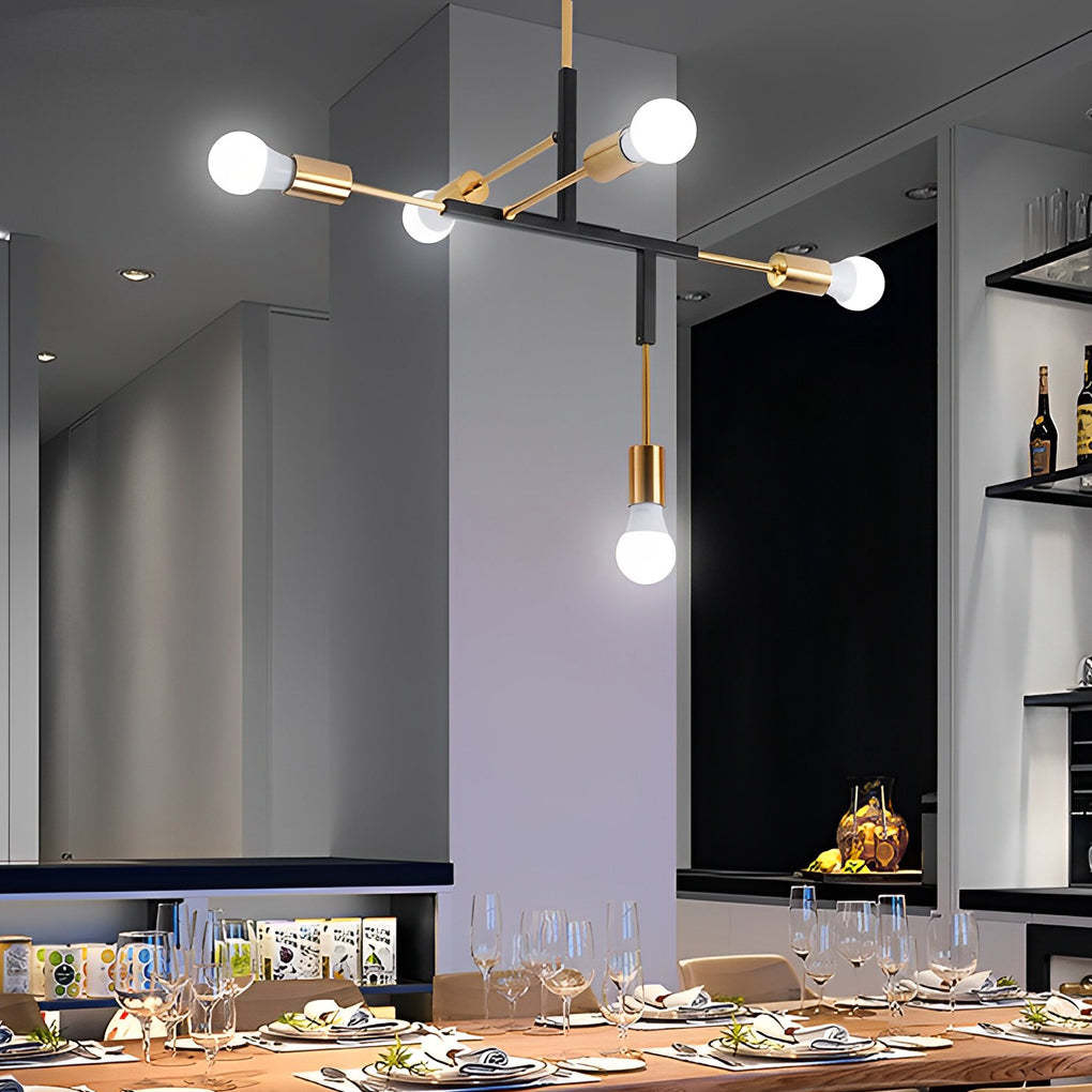 5-Light Branch Iron Modern Pendant Chandelier
