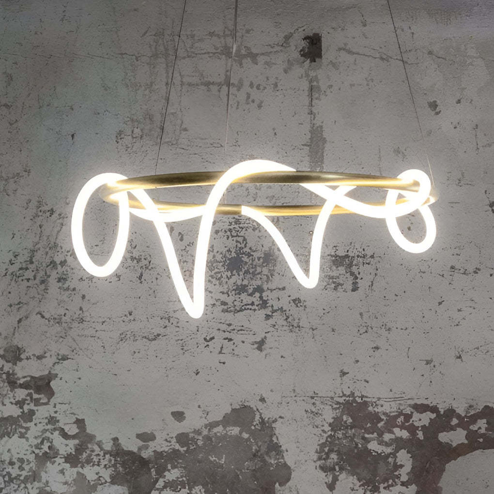 DIY LED Strip Modern Pendant