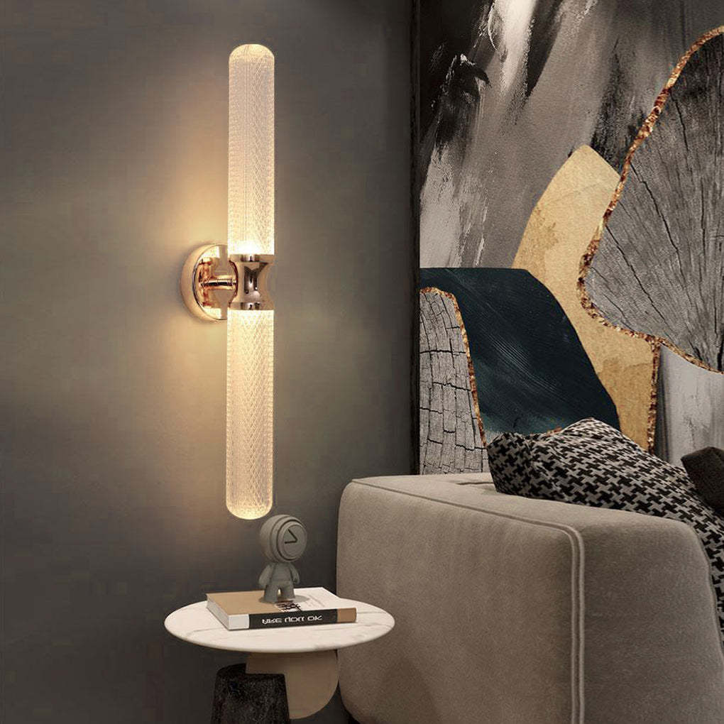 Minimalist Strip Three Step Dimming Light LED Modern Wall Sconces Lighting-Lighom