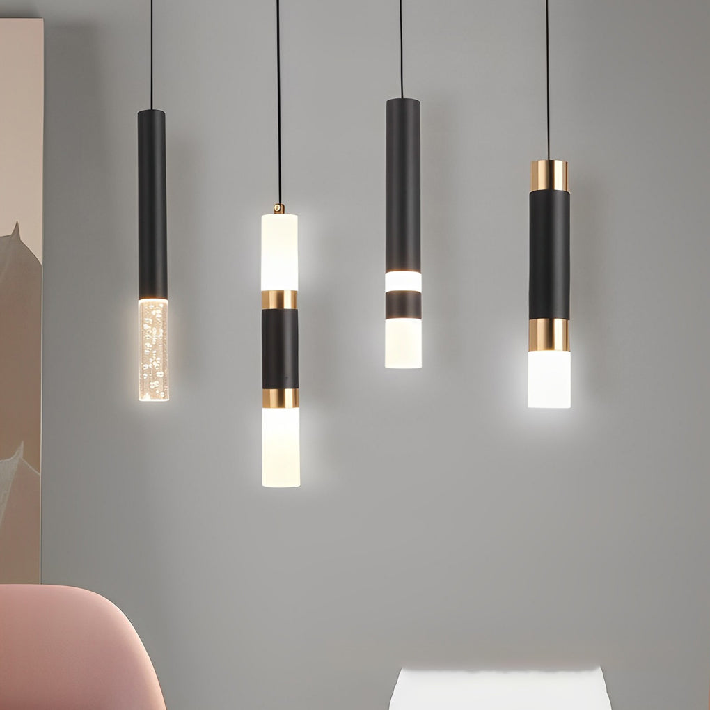 Minimalist LED Black Nordic Kitchen Island Pendant