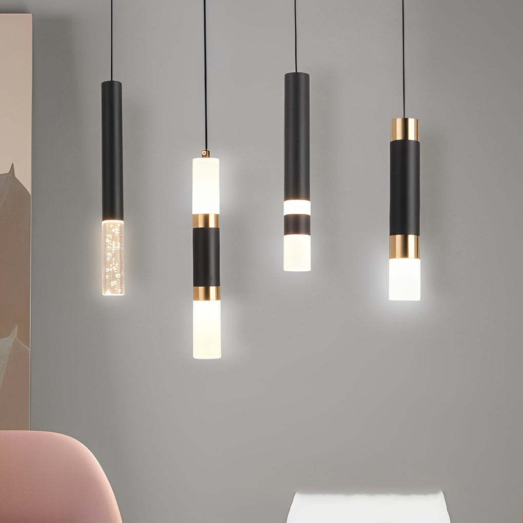 Minimalist LED Black Nordic Kitchen Island Pendant