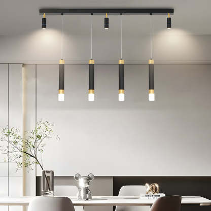 Minimalist Linear 3-Step Dimming Modern Dining Chandelier