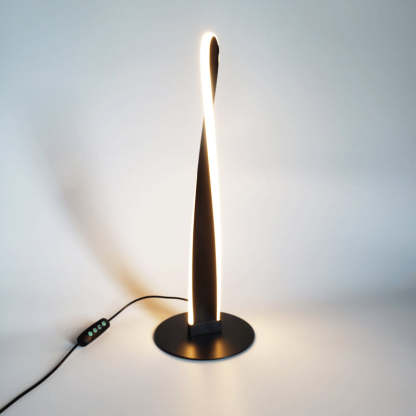 Minimalist Twisted Iron Acrylic LED Table Lamp