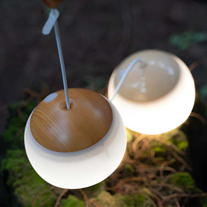 Round LED Dimmable USB Rechargeable Modern Portable Camping Lights-Lighom