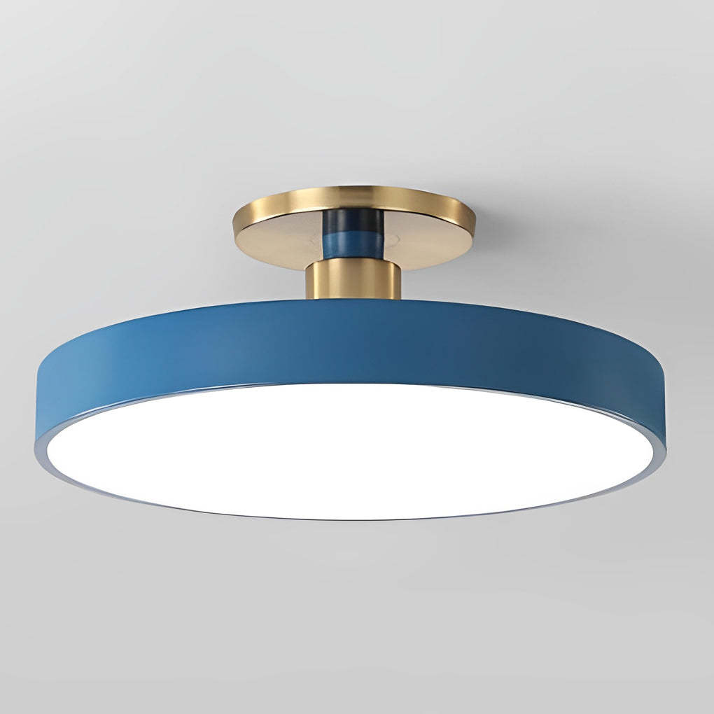 Modern Thick Circular LED Nordic Semi-Flush Mount