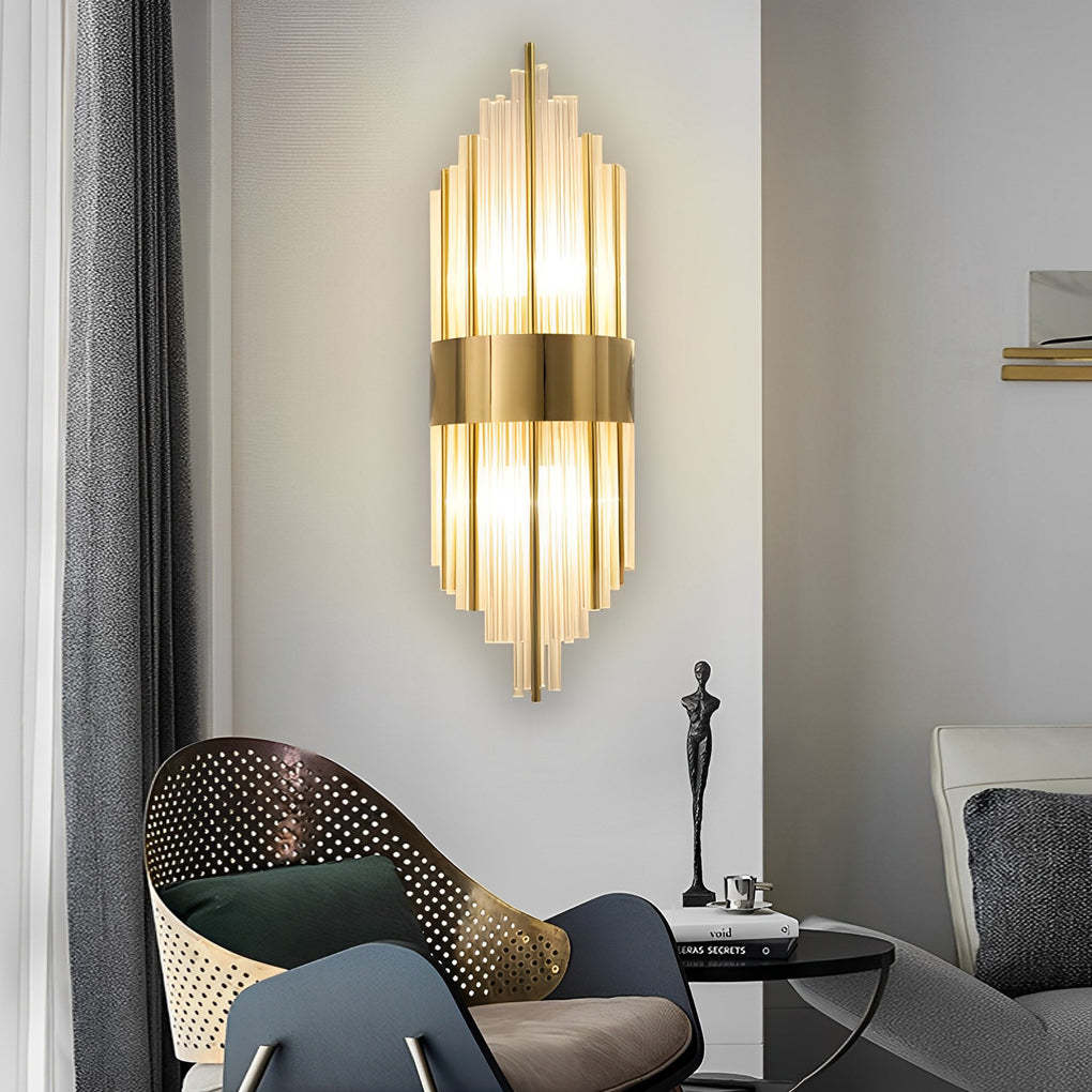 Simple Luxury Three Step Dimming LED Post-Modern Crystal Wall Lights Fixture-Lighom