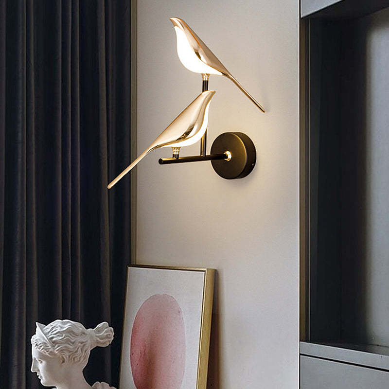 Magpies Creative Bird Adjustable LED Dimmable with Remote Nordic Wall Lamp-Lighom