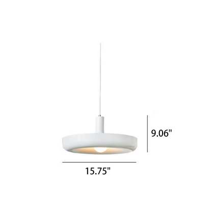 Nordic Minimalist UFO Metal Disc Pendant Light — Red / 110V-120V For US/CA