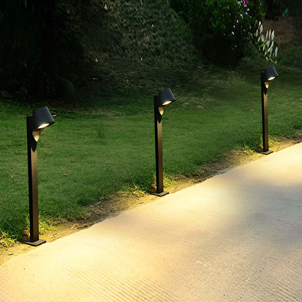 Minimalist Waterproof LED 10w Black Modern Outdoor Pathway Lights-Lighom