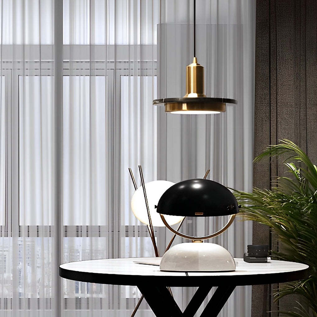 Round Flying Saucer Iron LED Modern Pendant